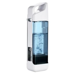 Plain Cup Electrolysis Of Water Portable Hydrogen And Oxygen Separation Hydrogen Water Cup (Option: 300ml-White)