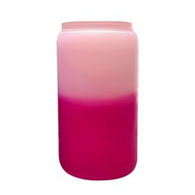 Gradient Color Sublimation Glass (Option: Cold Water Turns Rose Red-16oz)